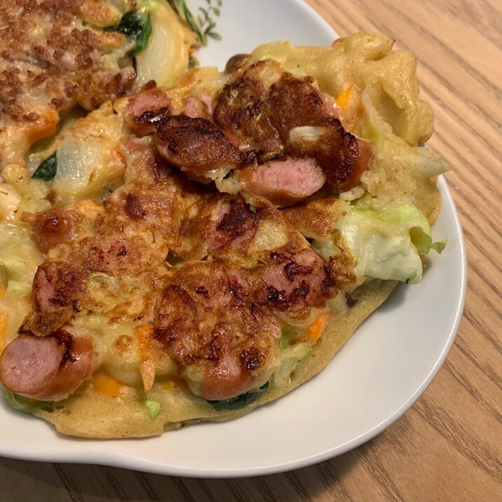 子供向けに ウィンナーのお好み焼き レシピ 作り方 By ひろぱんだ 楽天レシピ 子供向けに ウィンナーのお好み焼き レシピ 作り方 By ひろぱんだ 楽天レシピ